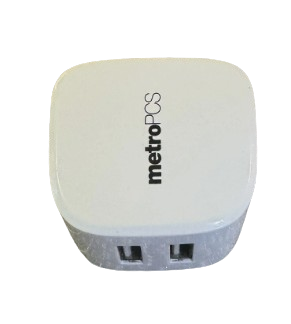 MetroPCS Dual USB 3.1A Wall Charger White