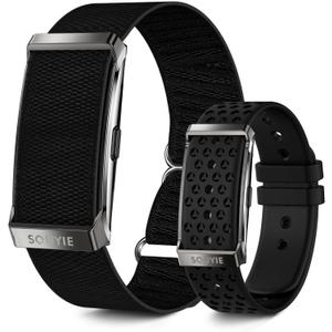 Smart Bracelet for Men Women, Health Activity Fitness Trackers, 24H Sleep Tracker, 24/7 Continuous Heart Rate/Blood Pressure/HRV/Stress Monitor, 170+ Sports Modes Smart Wristband with Free APP 2 Bands (Black)