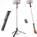 71" Phone Tripod Selfie Stick for iPhone and Android Phone, Cell Phone Tripod Stand with Wireless Remote Control