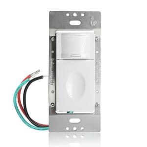 RAYZEEK Motion Sensor Light Switch, 5A, Single Pole, No Neutral Wire, Need Grounding Wire, OCC & VAC & Manual Selectable, PIR Infrared Motion Activated Wall Switch, UL Listed, Wall Plate Included