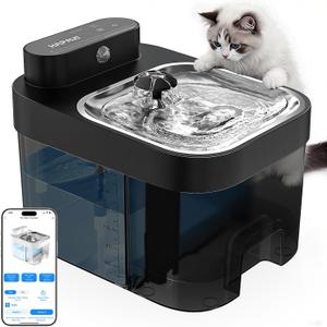Cat Water Fountain, App Monitoring Wastewater Separation Pet Fountain