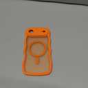 QVLANG Case for iPhone 17 Pro Max, Cute Wave Cover Case, Upgraded[Full Camera Protection][Compatible with Magsafe][Military Grade Protection][Translucent Matte] Phone Case for Women Girls, Orange