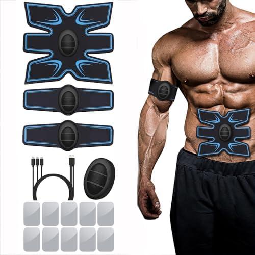 EMS Ab Stimulator Muscle Toner Women Men, Tactical x abs Stimulator Military Grade, Muscle Stimulator for Muscle Growth, ab Machine for Stomach arm Leg Neck Workout Equipment Gifts