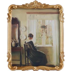 Vintage Picure Frames 8x10 Antique Victorian Gold Bronze Picture Frames for Tabletop and Wall Mount Ornate Retro Home Decor Gallery Wall Art(8x10 inch)