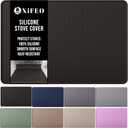 XiFEO Silicone Stove Top Cover for Electric Stove, Glass Stove Top Cover Protector, Flat Top Range Cover  Double as Dish Drying Mat, Coffee Bar Mat, Kitchen Stove Accessories, 28 x 20 in, Black