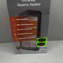 PELONIS  Room heater1500W Ultra Quiet Quartz Radiant Heater, Black