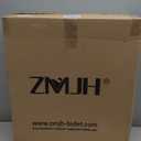 ZMJH 236 Bidet Toilet Seat Elongated - Endless Warm Water, Heated Seat & Vortex Wash, Dual Front/Rear Cleaning, Warm Air Dryer, LED Night Light, Electric-Powered (Elongated)