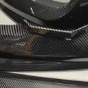 DNA MOTORING Front Bumper Lip with Vertical Stabilizers Compatible with 14-17 Honda Fit, Resin Carbon Fiber, 2-PU-669-R-RCF