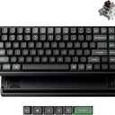 Keychron K2 Ultra 75% Wireless Mechanical Keyboard, 8000Hz Polling Rate | Hot-swappable tactile brown switches, aluminum frame, PBT keycaps, 760h battery, Bluetooth/2.4GHz/wired, Mac/Windows/Linux.