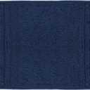 Mosobam Luxury Turkish Bath Mat 20X34 Navy Blue 1000 GSM Bamboo Viscose & Aegean Turkish Combed Cotton