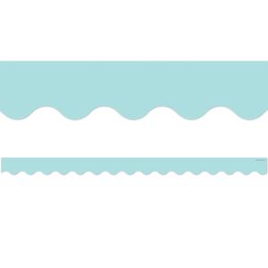 3 x Teacher Created Resources Pastel Blue Scalloped Border Trim