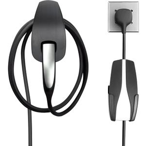 Charging Cable Organizer for Tesla,Wall Mount Connector Holder, Charger Cable Holder Adapter with Chassis Bracket,Compatible with Model 3/S/Y/X,Black