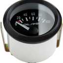 ESUPPORT Universal Car 2" 52mm Pointer Oil Press Pressure Gauge Meter Celsius White LED Light Indicator Display Electrical
