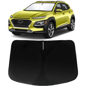 Windshield Sun Shade for Hyundai Kona 2018-2023, Car Front Window Sunshade with 240T Sun Visor Protector Blocks UV Rays Heat Sun Shield Accessories