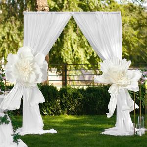 Frienda 2 Pcs Wedding Arch Flowers Giant Crepe Paper Flowers for Backdrop Decoration Large Paper Floral Decoration for Arch Arrangement Wedding Decor Ceremony Bridal Shower Baby Shower Outdoor Decor