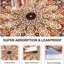 Qeils Washable Pee Pads, Reusable Puppy Pads 4 Pack 30"x34" Super Absorbent Leakproof Dog Training Pads, Non-Slip Wee Wee Pads for Crate, Floor, Potty Pads Feeding Mat Dog Pee