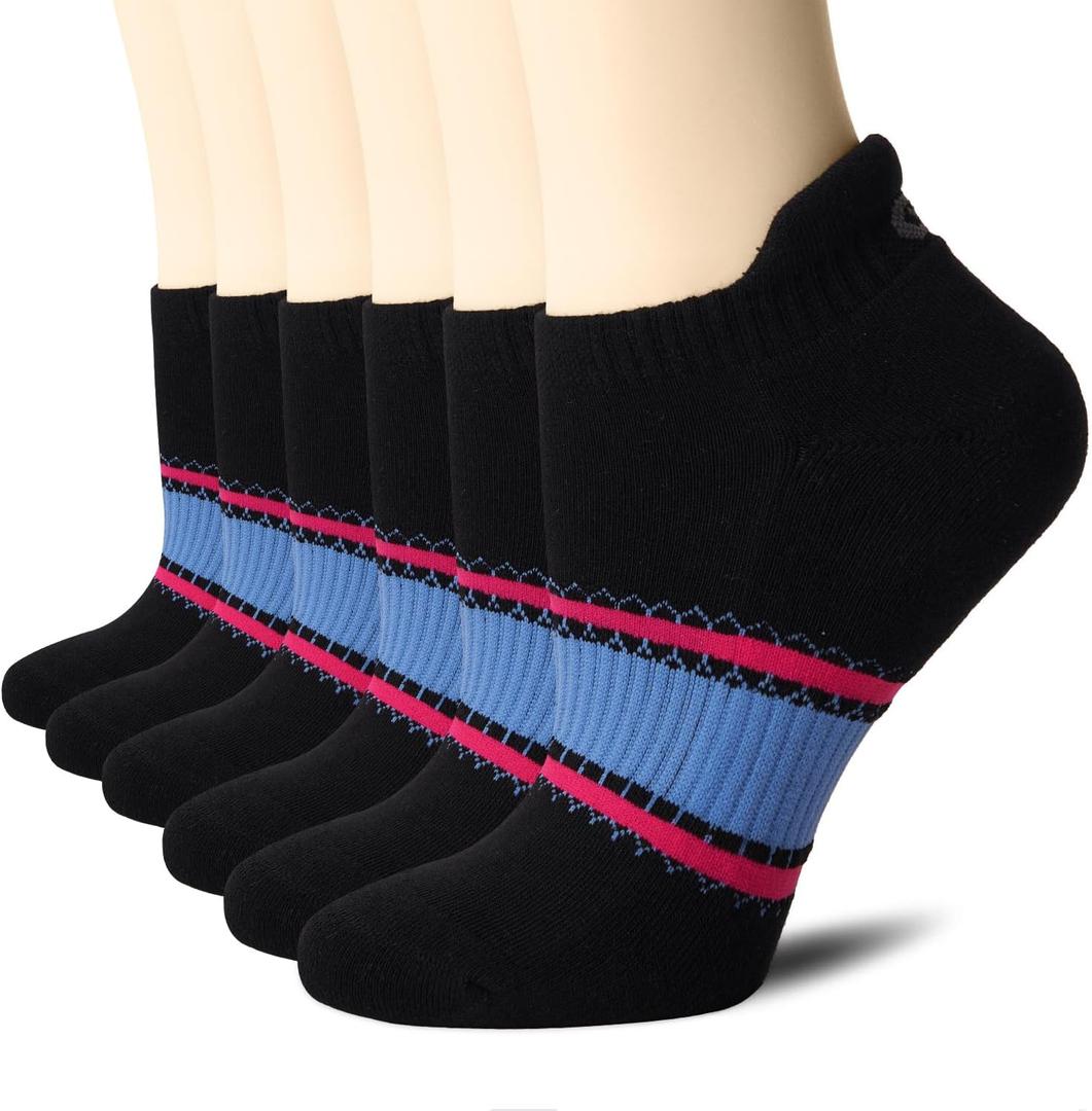 CS CELERSPORT 6 Pairs Ankle Athletic Running Socks Low Cut Sports Tab Socks for Men and Women (Small)