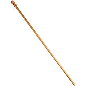 Evergreen Flag 56" Solid Wood Pole for 3x5 American Estate Flag with Pole Sleeve | Weatherproof Outdoor Single Flag Holder Tangle Free Clip | Residential or Commercial