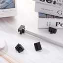 Epakh 8 Pieces Metal Hanging Divider Rail Clip File 4 Pieces File Cabinet Rails for Hanging Folder Frame for Storage