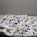 Set of 2 Outdoor Square Chair Cushions 18.5"x16"x2" for Patio, Water Resistant Patio Dining Seat Pads Replacement for Kitchen Garden and Outdoor Furniture Decoration - Breeze Leaves Beige