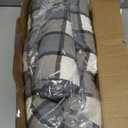 Elevated Pillow Bolster Dog Bed - Raised Dog Beds with Bolster Portable Lifted Washable Pet Cot Bed with Stainless Steel Frame Dogs Hammock Bed for Indoor & Outdoor (Bolster S)