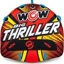 Wow Sports Thriller Towable Deck Tube for Boating Adults, Tubing Boat Inflatable for Water Sports, 2 person