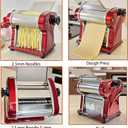 Electric Pasta Maker Household Noodle Making Dough Pressing Machine Built-in 2.5mm Cutter 135W 5Kg/H Output for Commercial Home Use