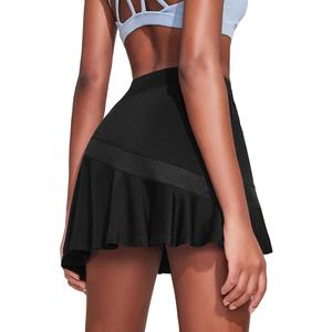 Ekouaer Tennis Skirts for Women Pleated Athletic Golf Skorts Skirt with Shorts Pockets Lightweight Running Workout Skirt
, L