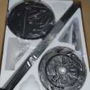 Ceiling Fans with Lights, 52 inch Low Profile Ceiling Fan with Light and Remote Control, Flush Mount, Reversible Motor, Dimmable, Noiseless, Black Ceiling Fan for Bedroom, Indoor/Outdoor Use