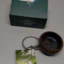 Incense Burner with Calabash Incense Stick Holder - Porcelain Charcoal Censer for Use with Resin Granular Powder Cone or Coil Incense (Kiln-Colored Yellow)