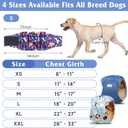 5 Pack Dog Diapers Male Reusable, Premium Belly Bands for Dogs, High Absorbing Male Dog Pee Wraps for Doggie in Incontinence or Excitable Urination and Training Black XS (Astronaut)