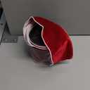 MAYREEL 4 Inch Two-Tone Red and White Reversible French Velvet Wired Edge Ribbon for Christmas Tree Gift Wrapping Double Faced Design 10 Yards