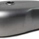 0021 Universal Motorcycle Fuel Tank Raw Steel Unpainted 2.4 Gallon for Yamaha Rd50 Rd350 Rd400