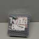 Waffle Bath Mat, Boho Bathroom Rugs Non Slip Washable Super Absorbent Quick Dry Bath Mat Farmhouse Bathroom Decor, 24"x16" Grey