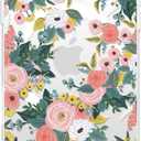 Clear Phone Case for iPhone 16 Pro Compatible with Magsafe, Spring Pink Flowers Design Magnetic Shock Proof Heavy-Duty Protection for Men Boys Women Girls