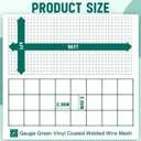 Gisafai 16 Gauge Galvanized Welded Wire Fence 4 ft x 50 ft PVC Coated Hardware Cloth, 2.36" x 2.36" Mesh, Heavy Duty Garden Fencing Roll for Chicken, Dog Yard, Deer Cattle & Animal Protection(Green)