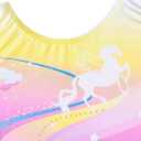 JiAmy Girls Gymnastics Leotards, Glitter Ballet Dance Unitards Biketards Activewear with Short & Hairband for Kids