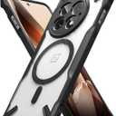 Ringke Fusion-X [Compatible with MagSafe] Designed for OnePlus 13 Case, Augmented Bumper Clear Hard Back Rugged Shockproof Protective Phone Cover - Magnetic Black