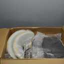 Kitchen Dining Chairs Set of 2 Modern Soft Linen Farmhouse Dining Room Chair with Metal Legs, Beige/Walnut