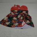 SUUKSESS Women One Piece Swim Dress Tummy Control Swimsuit Tie Knot Bathing Suit (Large, Coral Pink Leaf)