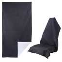 nbnhxnff Car seat Cover Towel Front Seats for Beach Swimming, Sports, Camping, Yoga, Sweating. car seat Towel Easy to Clean, Protect from Damage by Sweat, Pets, and Scratches (Black, 1 Pcs)