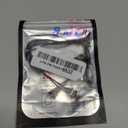 APIELE Metal Push Button Switch Momentary SPST 1NO 2A 36V AC/DC with 8mm/0.3 Inch Mounting Holes 5PCS Pre-Wired Brass Plated Colors IP65 (Black, 8mm)