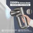 Neakasa Magic 1 Vacuum Steamer, Handheld Travel Garment Steamer for Clothes, 2300Pa Suction for Fabric Grip, Featuring Exclusive AirIron Technology for 110-120V Use (Silver)