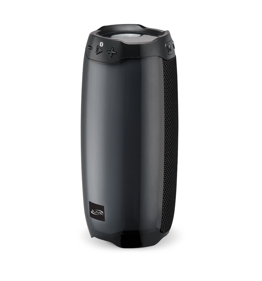 iLive Bluetooth LED Light Effects Party Speaker, Black, ISB212BLK