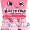 Nenalayo Plushies Doll a Bag of Axolotl Plush Toy Stuffed Soft Snack Pillow Plush Toy for Birthday Gift, Stuffed Toy Game Pillow Cushion Gift for Kids (Pink 6 Balls)