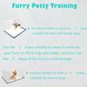 Dog Litter Box with High Walls,Indoor Dog Potty for Small to Medium Dogs Like Corgie French Bulldog,etc.No Spill Silicone Pee Pad Holder Tray for Dogs Work with Most Training Pads and Easy to Clean.
