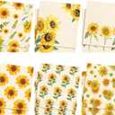 Sunnyray 12 Pcs Swedish Kitchen Dish Towels Dishcloth Reusable Sponge Cleaning Cloth Kitchen Towels Absorbent Washable Dish Cloth Drying Hand Towel(Yellow, Sunflower)