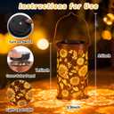 ANYTALK Mothers Day Gifts, Birthday Gifts for Women Mom Grandma, Sunflower Solar Lanterns Outdoor Waterproof, Hanging Solar Lights for Yard, Patio, Porch, Garden Decor