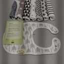 8-Pack Organic Baby Bibs for Boys, Girls - Soft Cotton Drooling and Teething Bibs for Baby Girl & Boy, Extra Absorbent, Easy To Clean & Put On for Toddler, Newborn, Infant 0-24 Months(Grayscale)