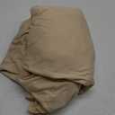 1 Pack Champagne Tablecloths for Rectangle Tables 4ft, Wrinkle Resistant Spandex Tablecover Fitted Stretch Table Cloth with Pleated Ruffle Table Skirts for Party Banquet Dining Birthday Wedding